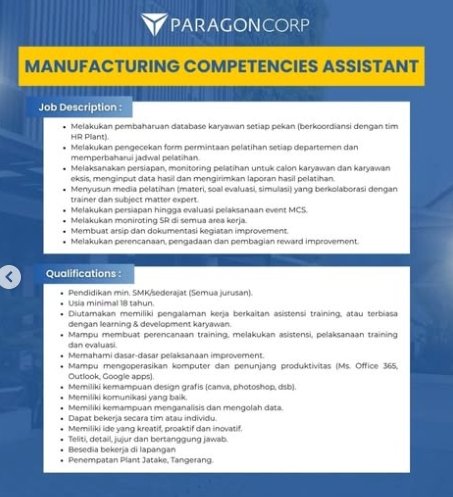 Loker Manufactuirng competencies assistant