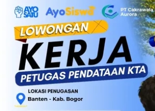 Loker PETUGAS PENDATAAN ΚΤΑ