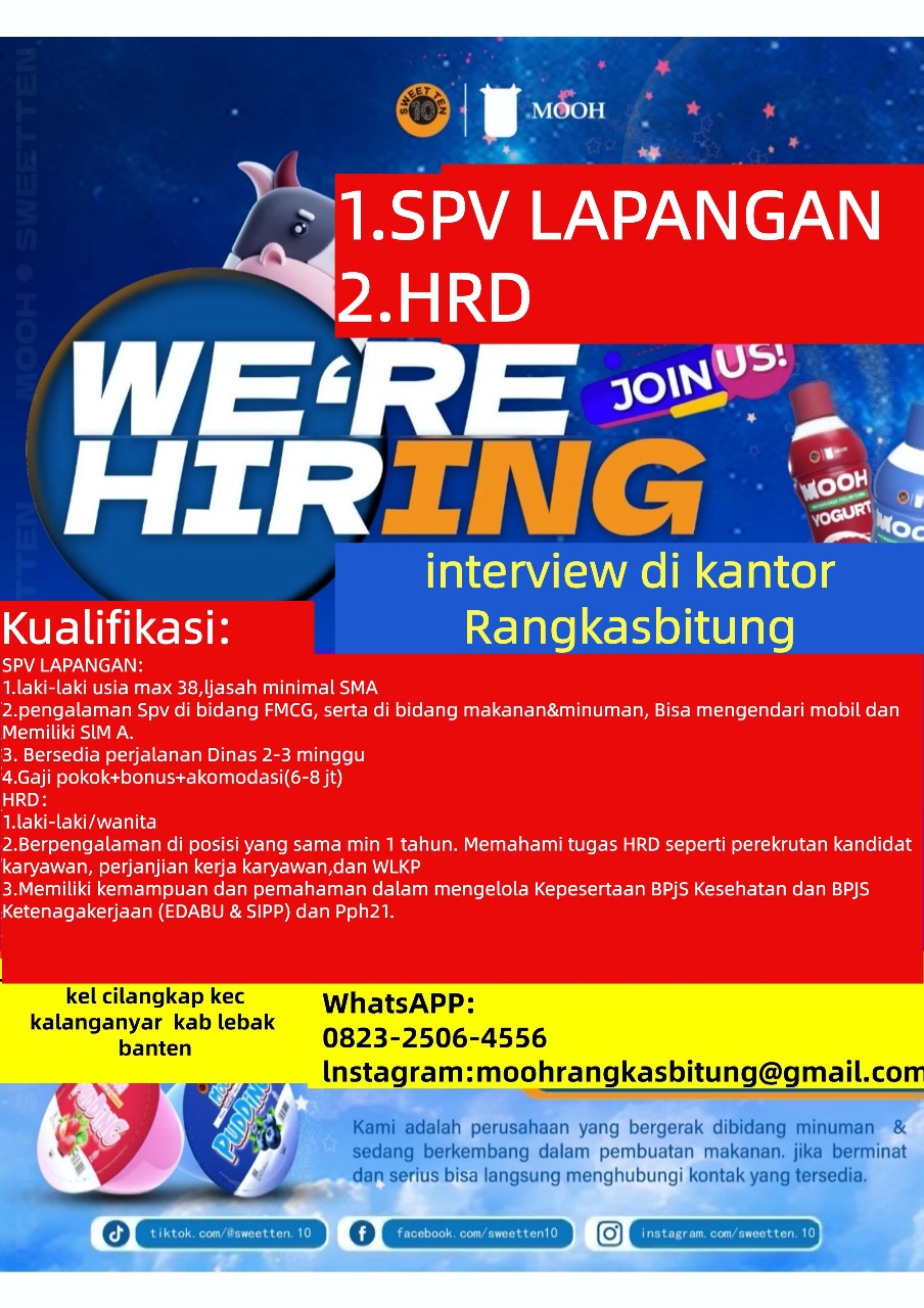 Loker 1.SPV LAPANGAN 2.HRD