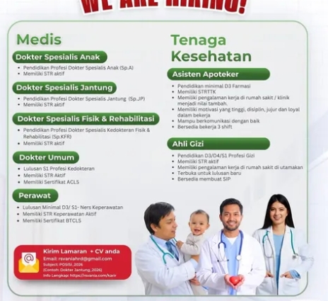 Loker Dokter spesialis fidik dan rehabilitasi