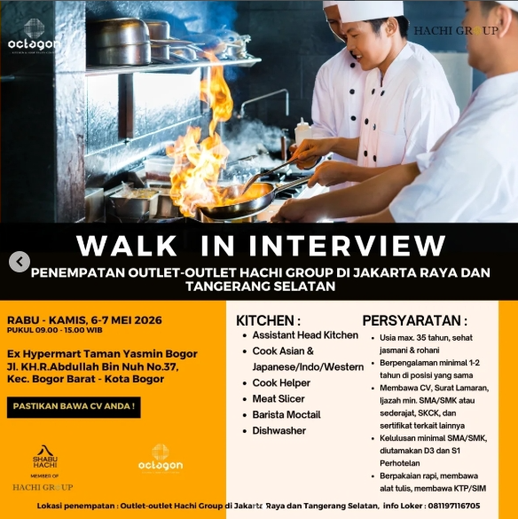 Loker Cook Asian & Japanese/Indo/Western