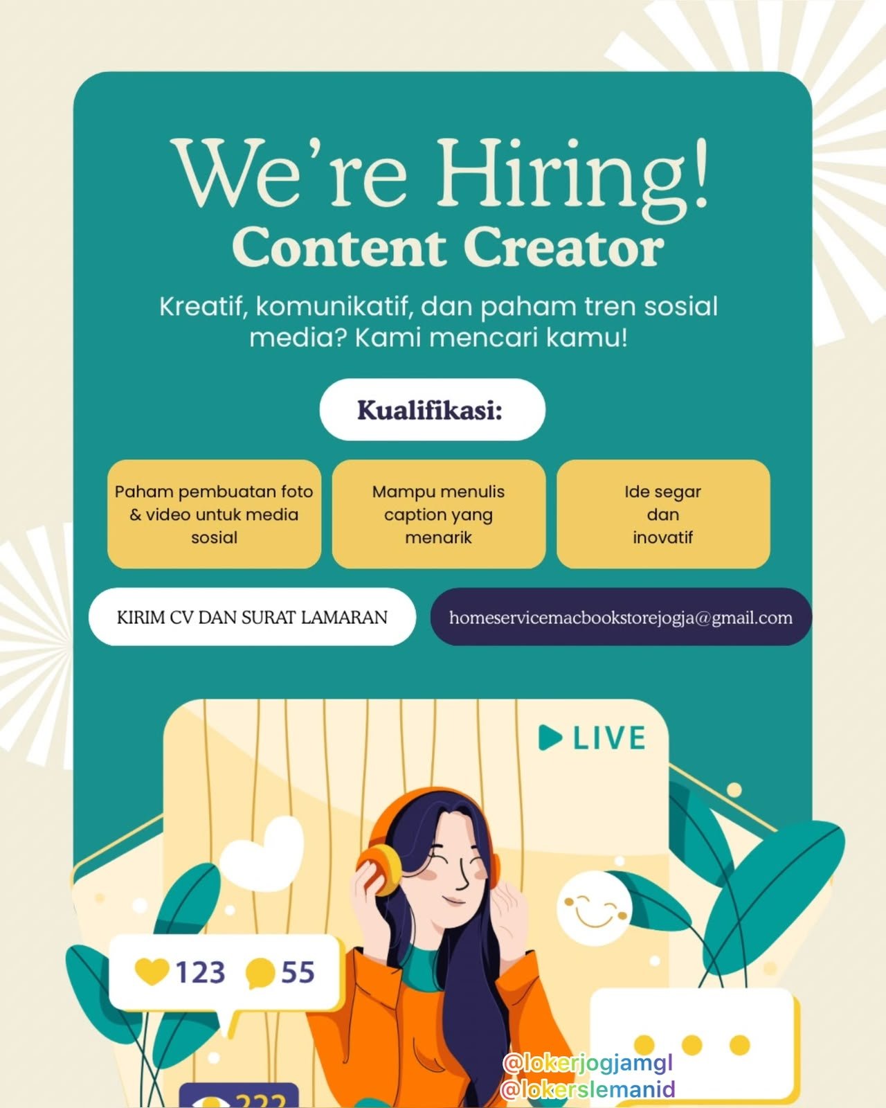 Loker CONTENT CREATOR