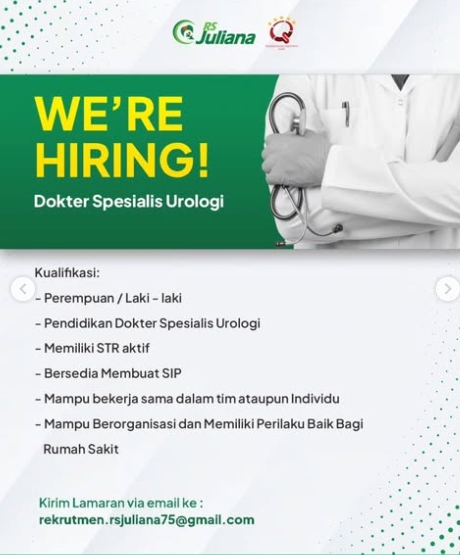Loker Dokter spesialis Urologi
