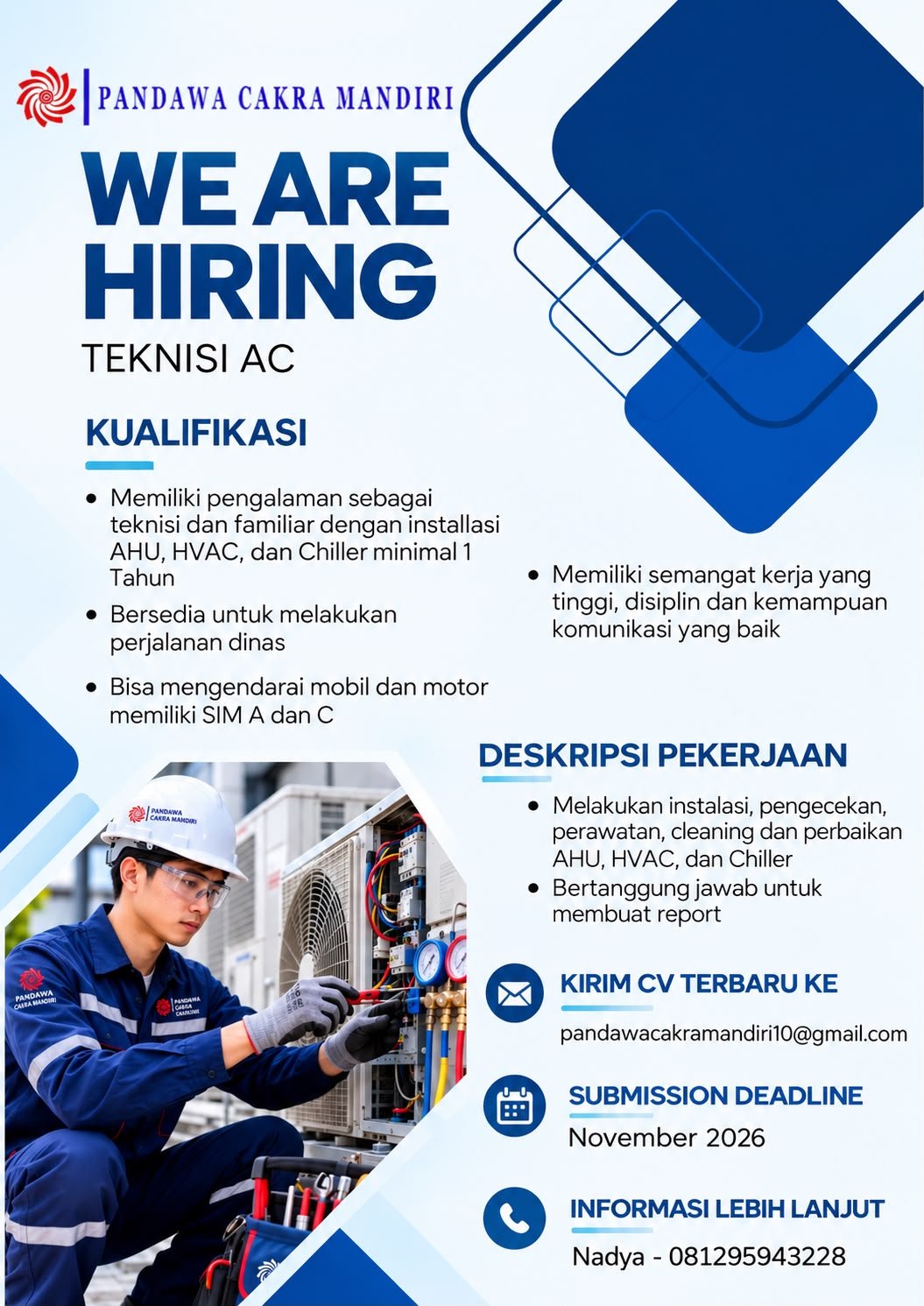 Loker Teknisi AC