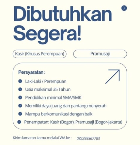 Loker Pramusaji