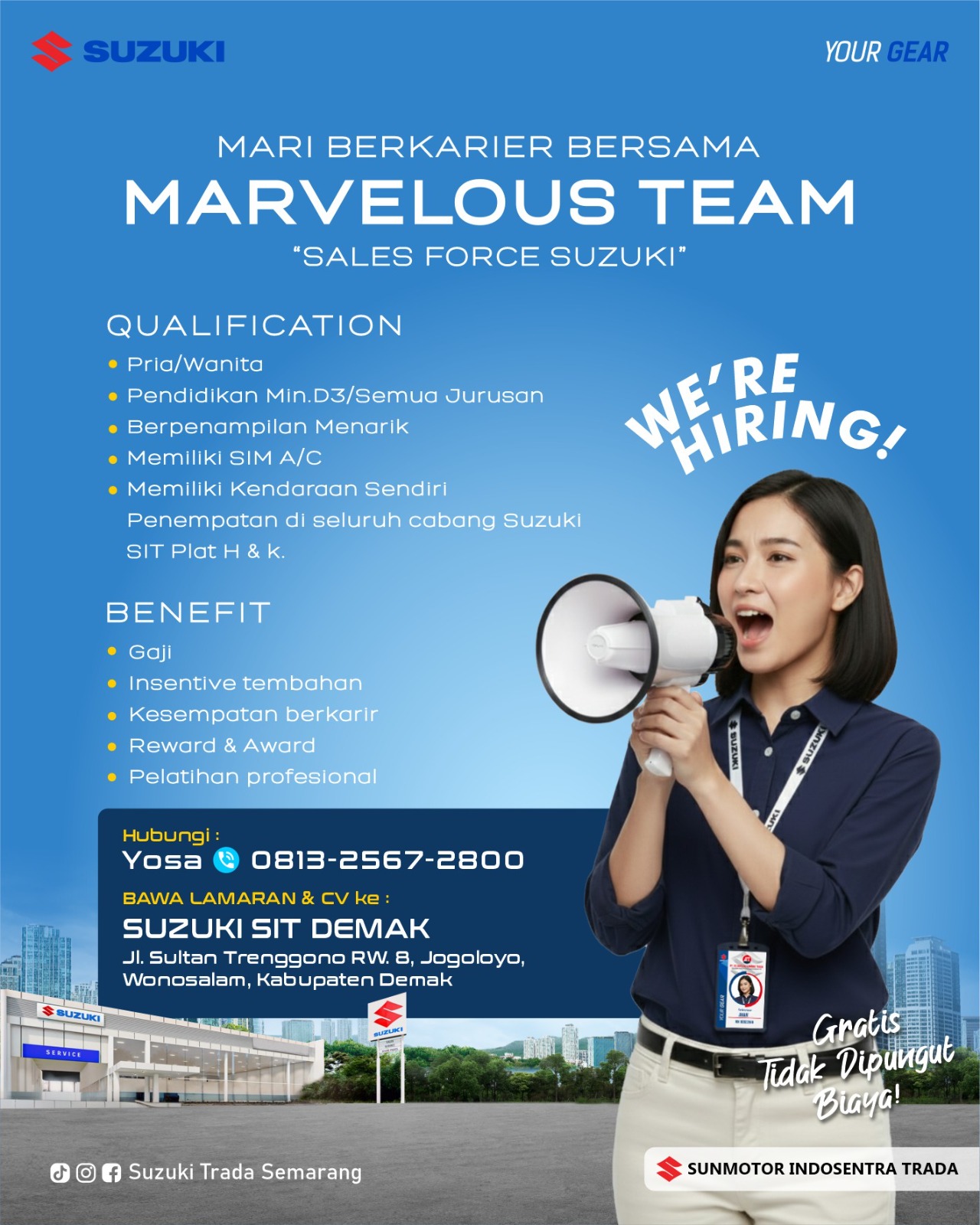 Loker SALES FORCE SUZUKI