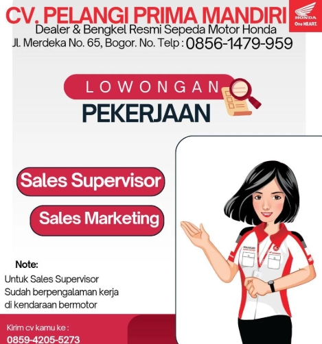 Loker Sales pemasaran
