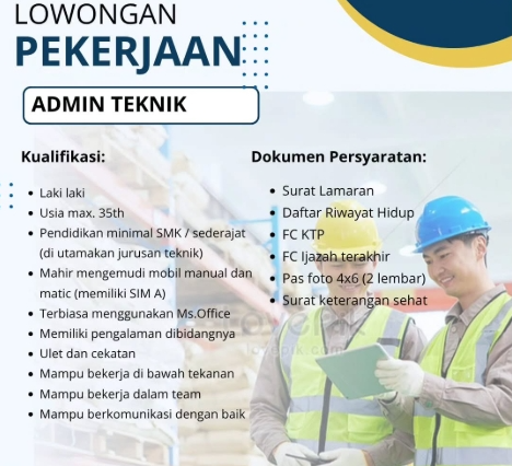 Loker Admin Teknik