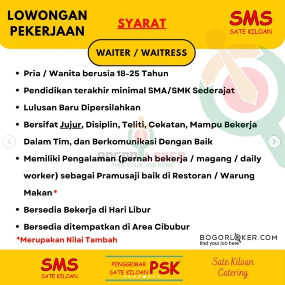 Loker Waiter/waiters