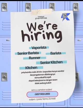 Loker Senior barista
