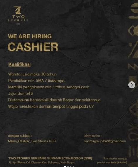 Loker Cashier