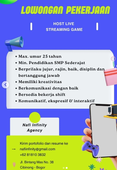 Loker Host live streaming game
