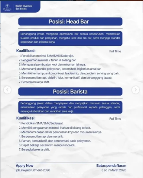 Loker Barista