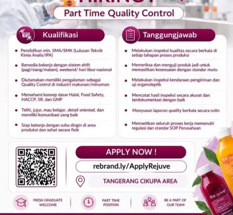Loker Part Time Quality Control