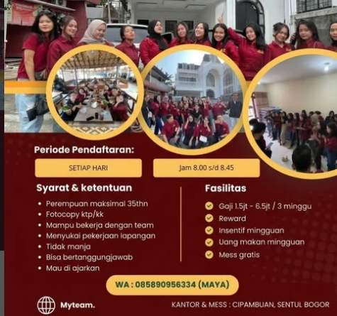 Loker Sales promotion girl