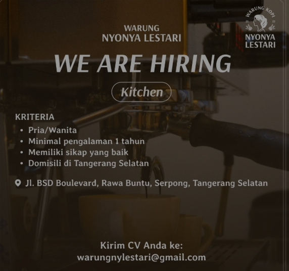 Loker ⁠Full Time Kitchen
