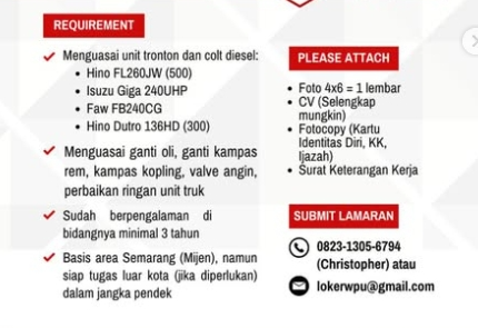 Loker Mekanik/montir