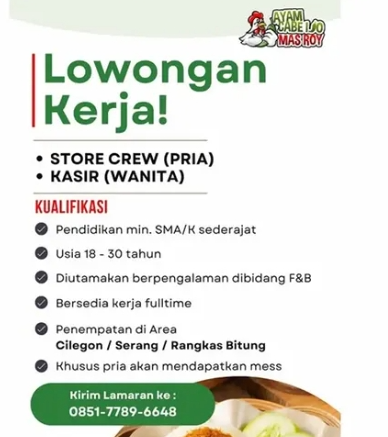 Loker Store Crew (pria)