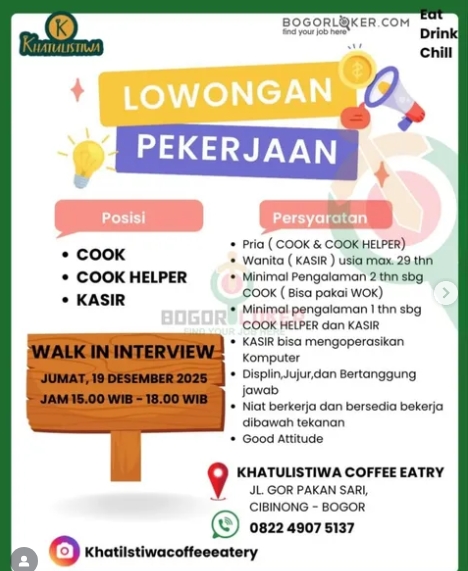 Loker Cook helper