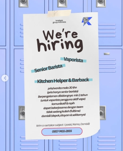 Loker Kitchen helper& Barback