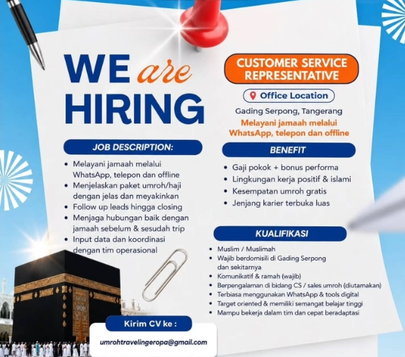 Loker CUSTOMER SERVICE REPRESENTATIVE
