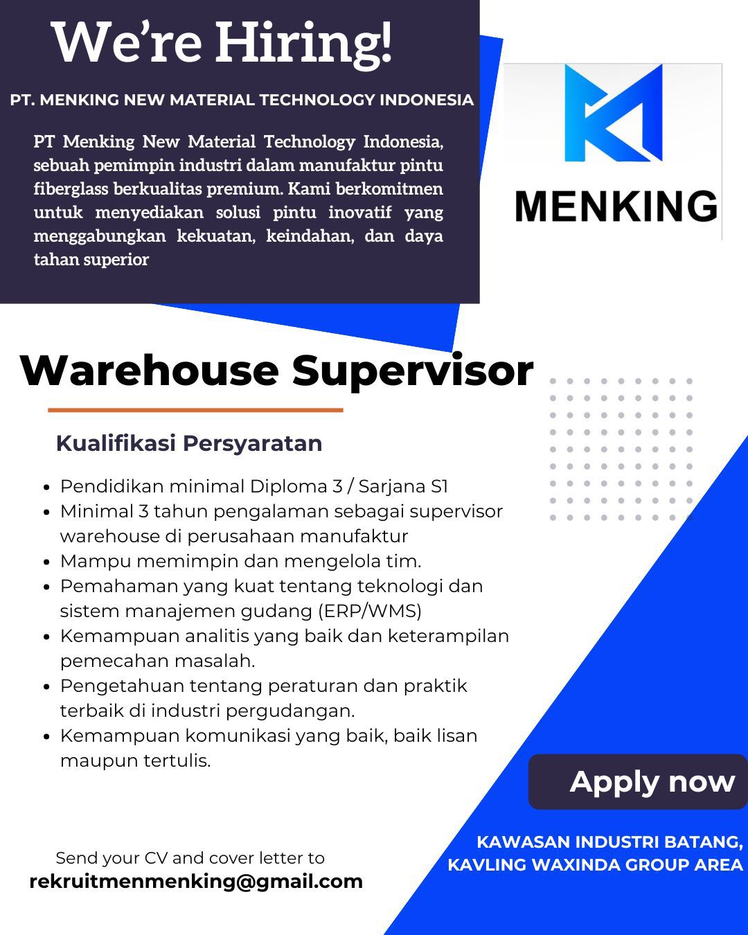 Loker Warehouse Supervisor