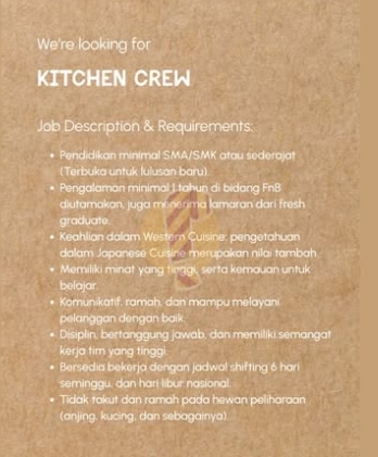 Loker Kitchen crew