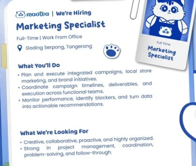 Loker Marketing specialist