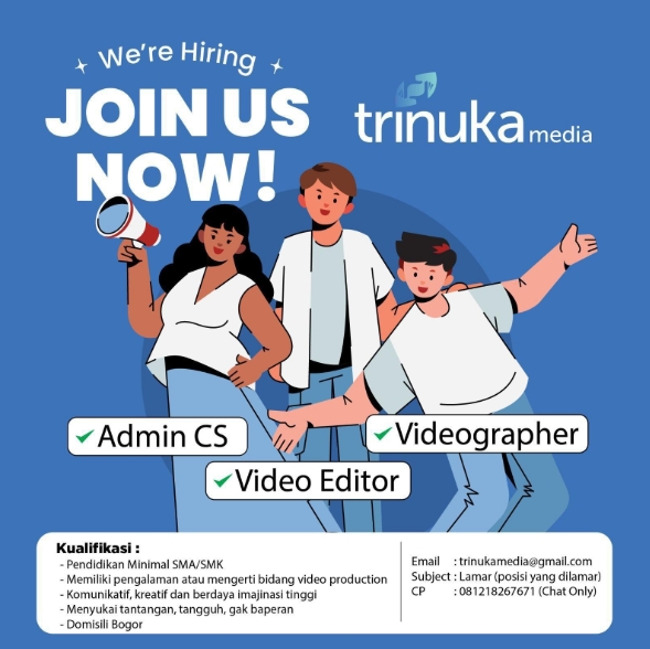 Loker Full Time Editor Video (Terbuka untuk WFO, & Freelance)