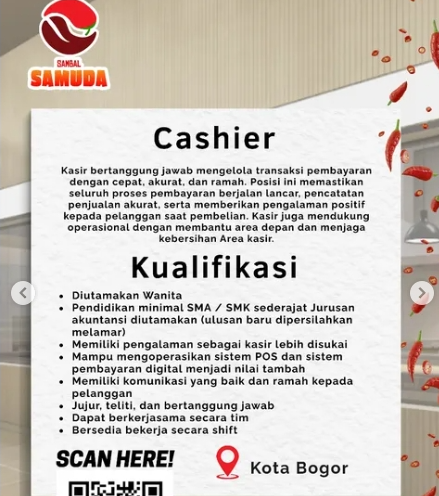 Loker Cashier