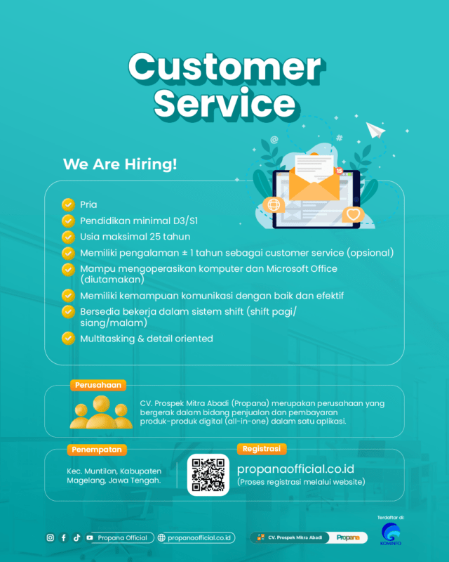Loker CUSTOMER SERVICE OFFICER