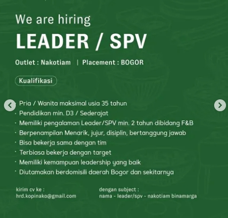 Loker Leader/SPV