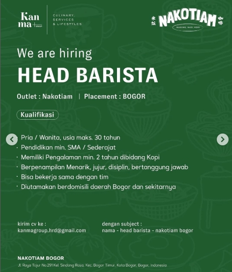 Loker Head Barista