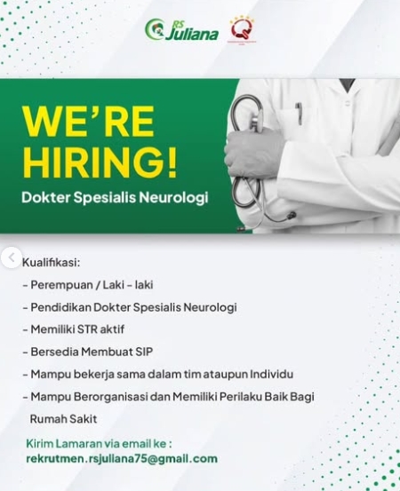 Loker Dokter specialist Neurologi
